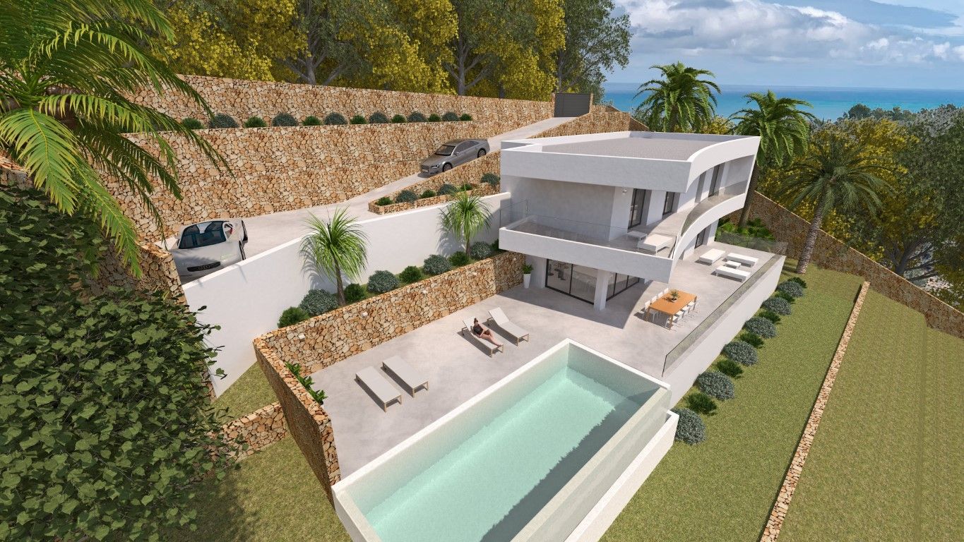 Newly built villa with sea views for sale in Javea