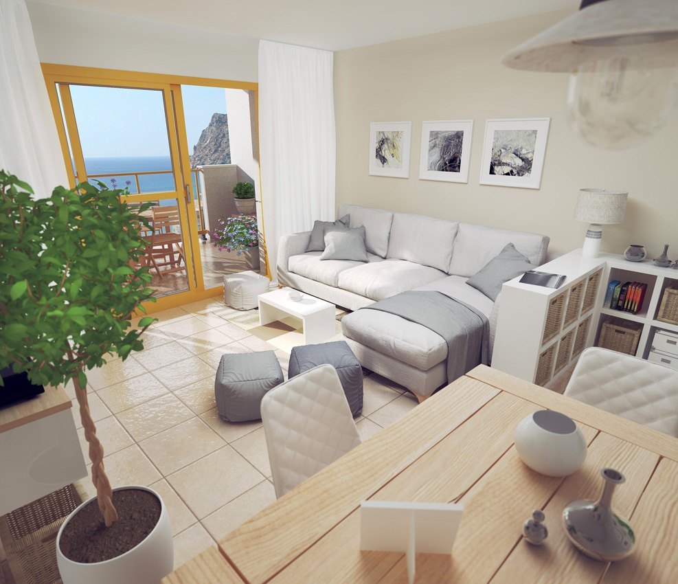 Appartement te koop in Calpe met uitzicht op zee in La Fossa Beach