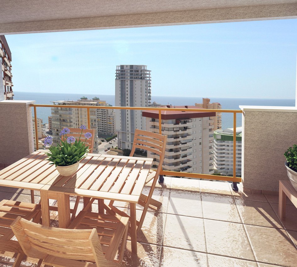 Appartement à vendre à Calpe avec vue sur la mer à La Fossa Beach