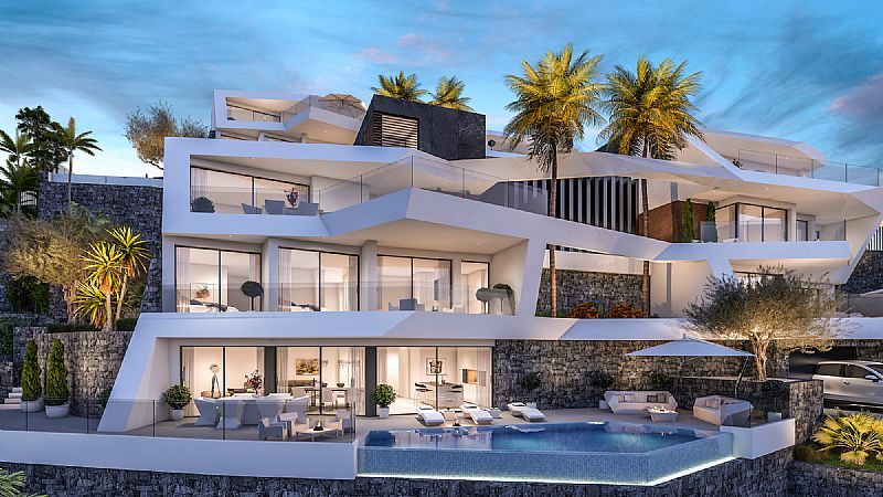 Luxury new construction villa in Altea with sea views