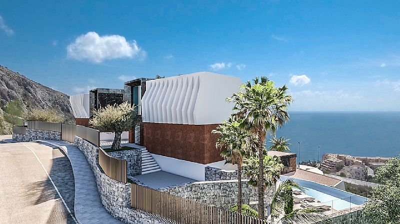 Lussuosa nuova villa di costruzione in Altea con vista sul mare