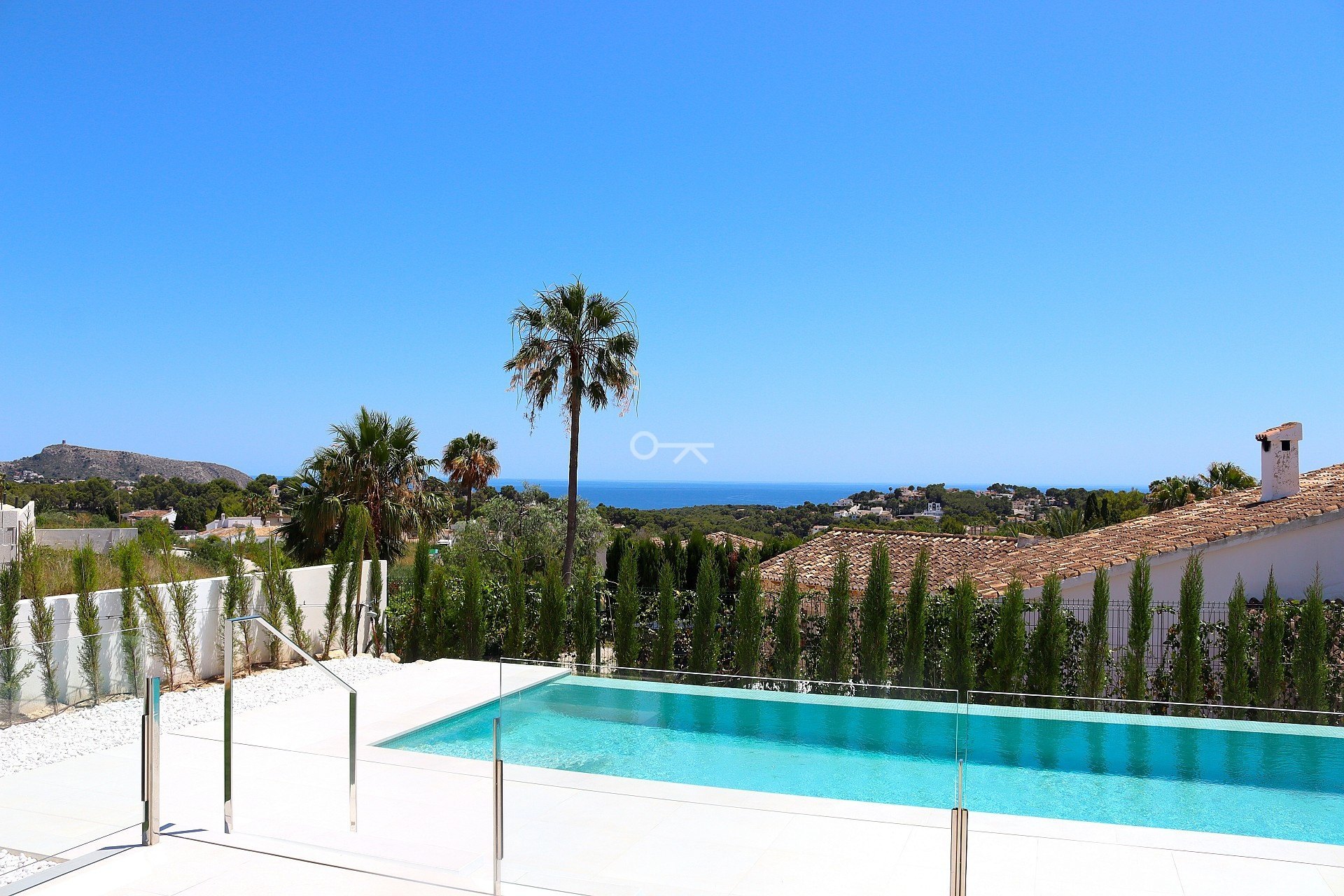 Nouvelle villa de construction à vendre à Moraira avec vue sur la mer