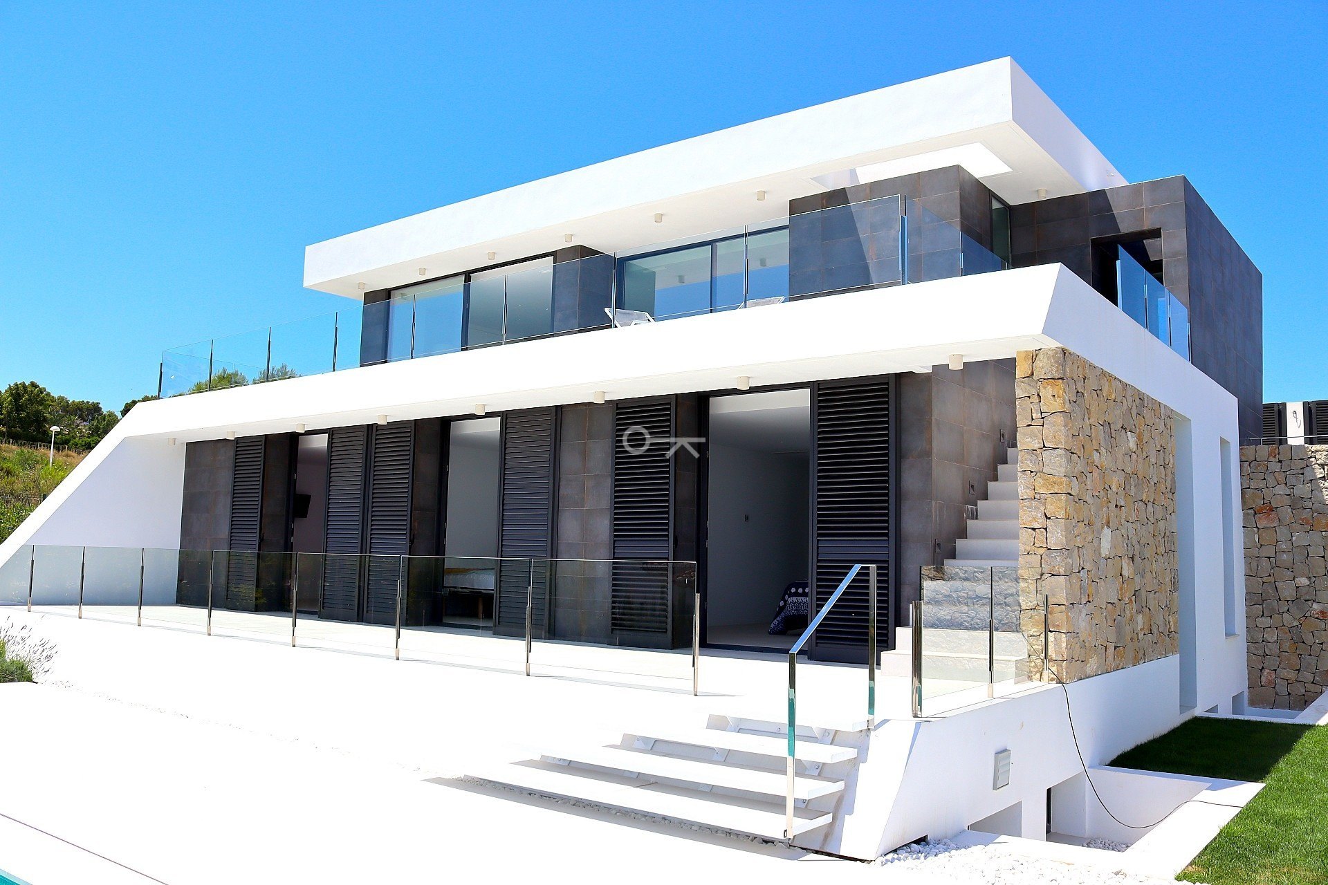 Nouvelle villa de construction à vendre à Moraira avec vue sur la mer