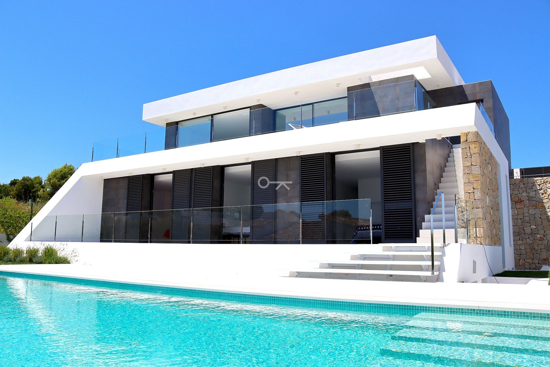 Nouvelle villa de construction à vendre à Moraira avec vue sur la mer