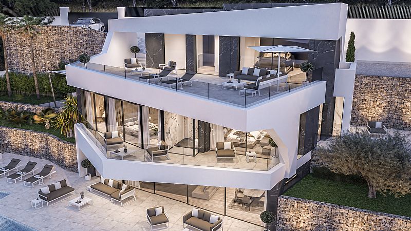 Villa de diseño en venta en Benissa con fabulosa vista al mar