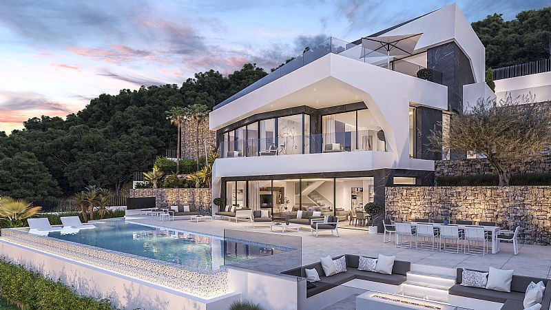 Design villa te koop in Benissa met prachtig uitzicht op zee