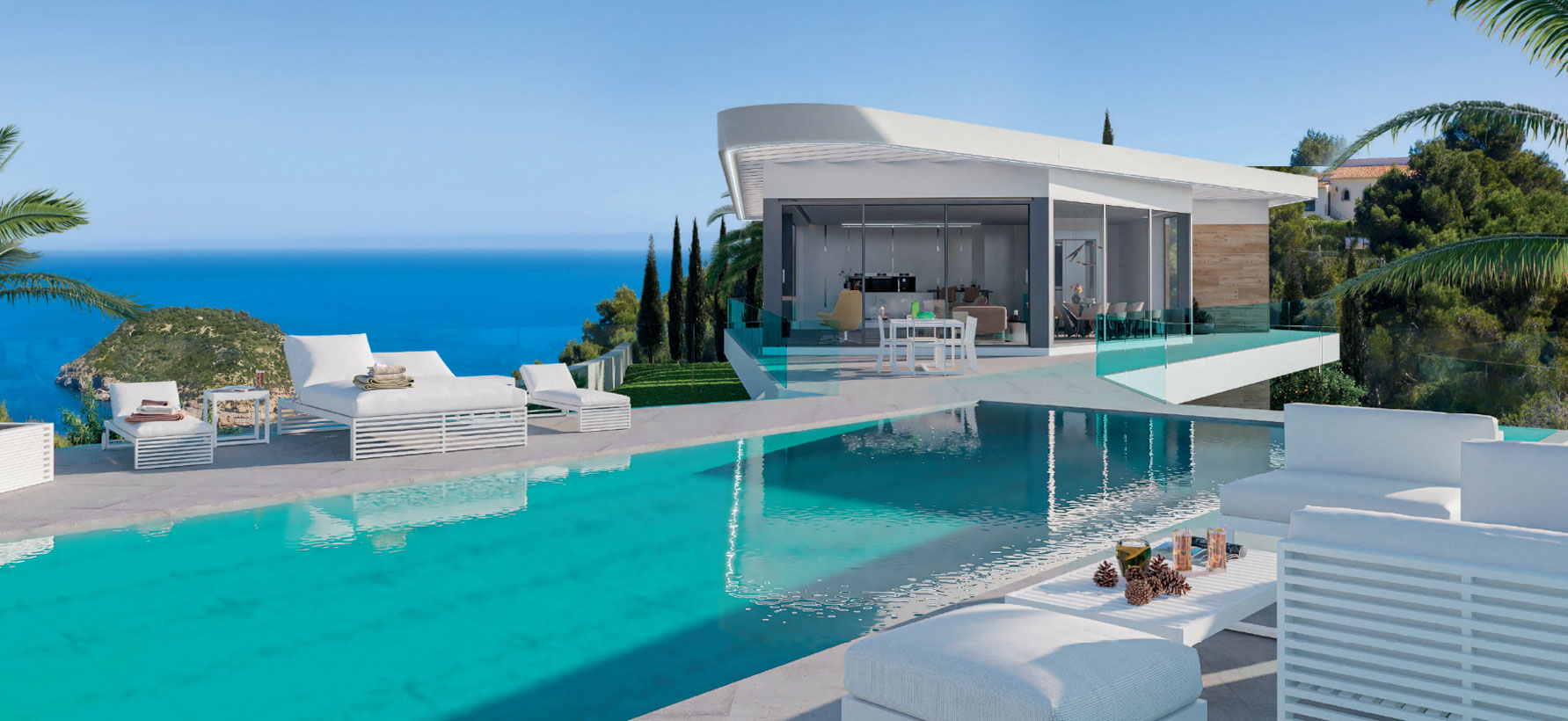 Modern villa with stunning sea views for sale in Jávea