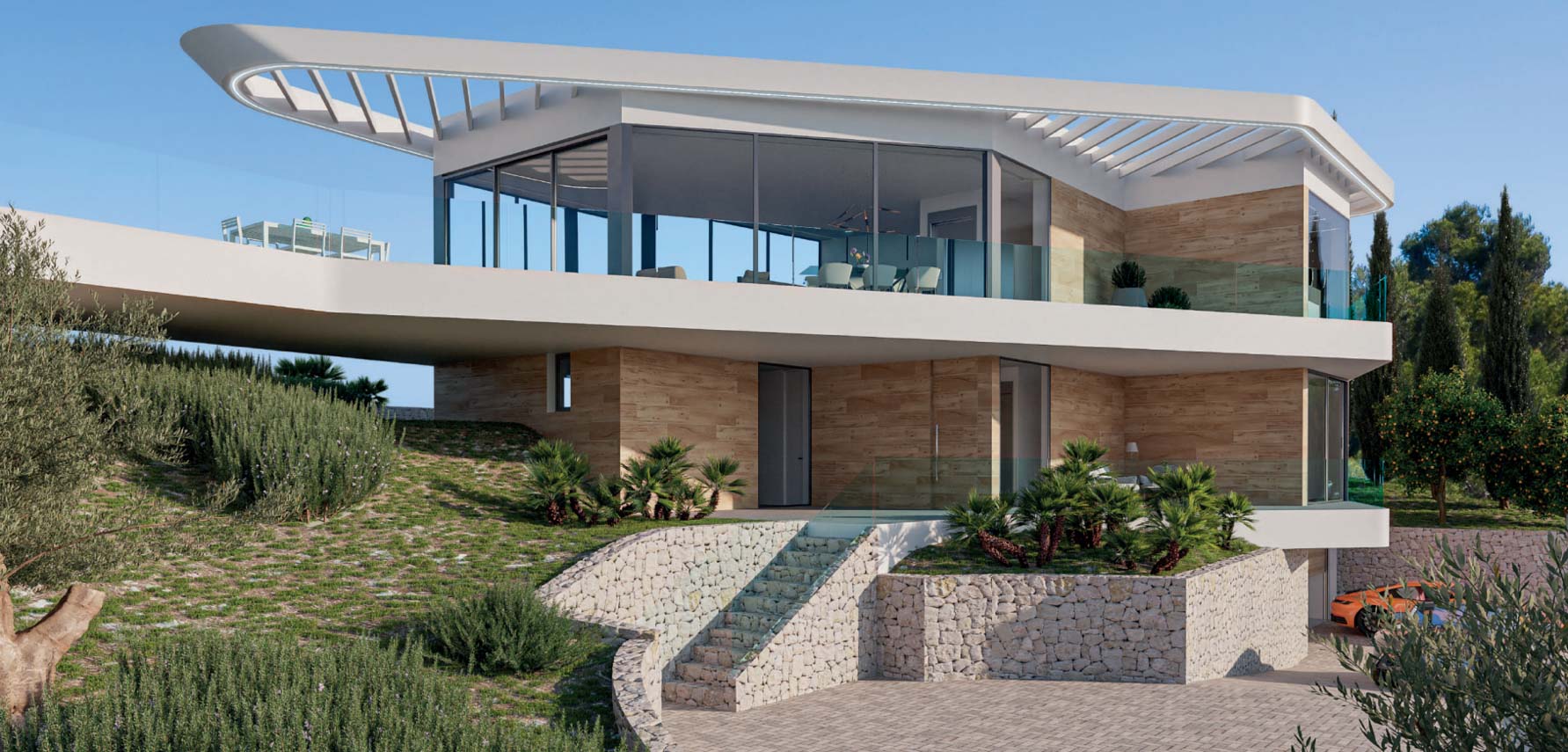 Moderne villa met prachtig uitzicht op zee te koop in Jávea