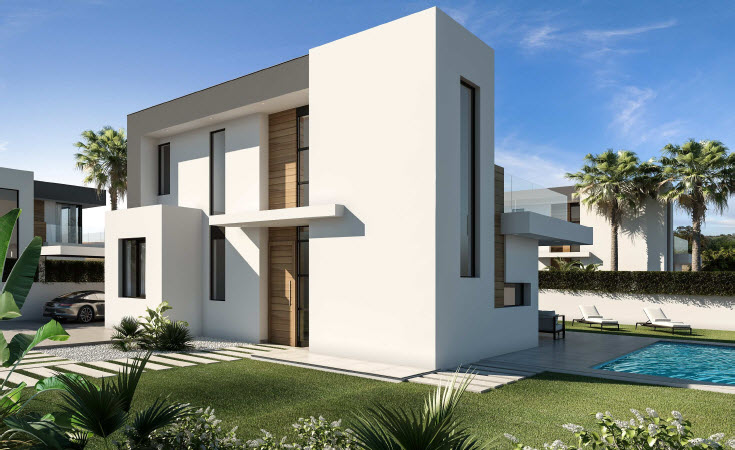 Moderna villa di nuova costruzione in vendita a Denia