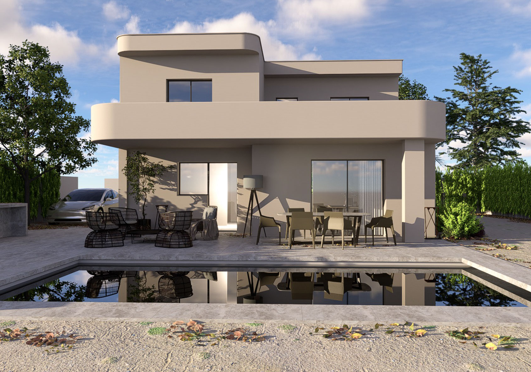 Modern villa project near the beach for sale in Els Poblets